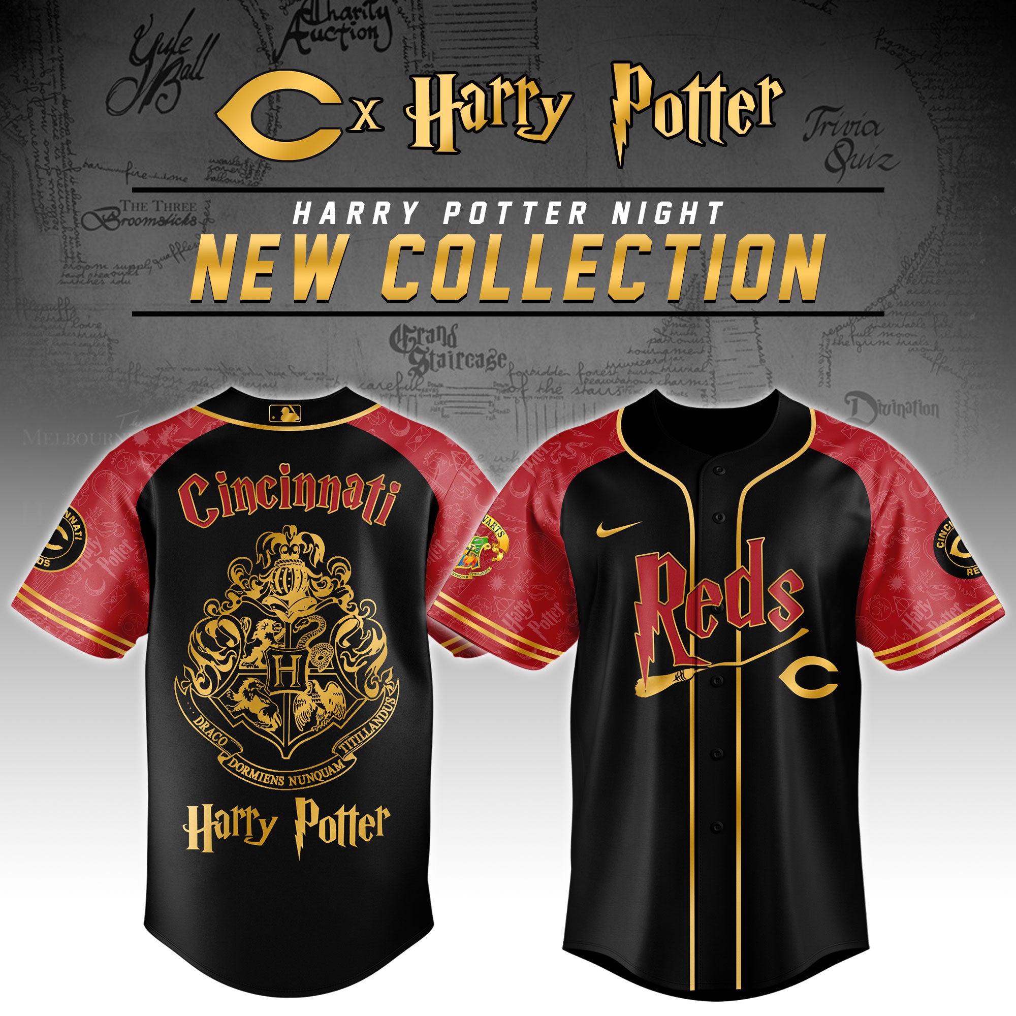 Cincinnati Reds Harry Potter Night Baseball Jersey 