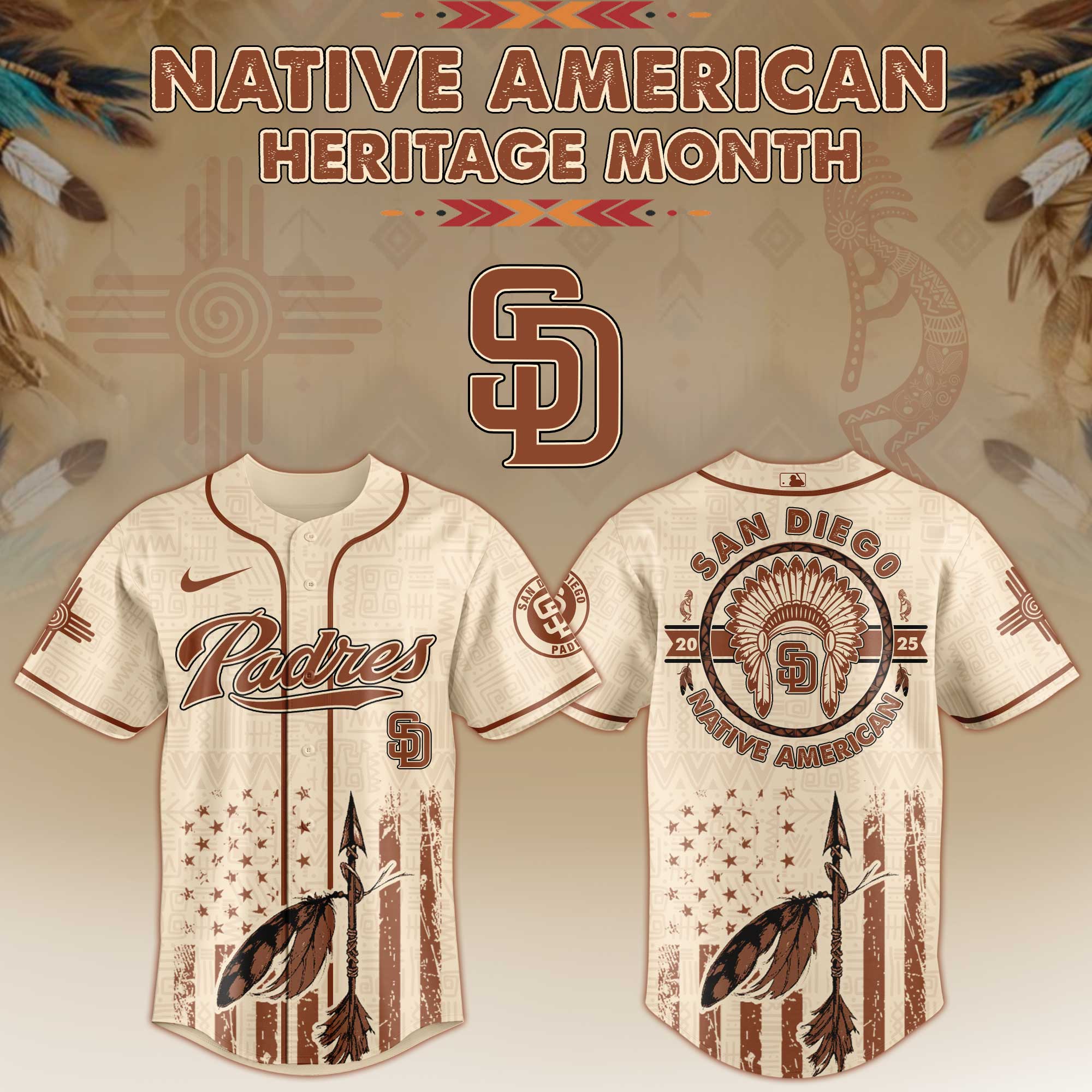 San Diego Padres Native American Heritage Month Jersey 