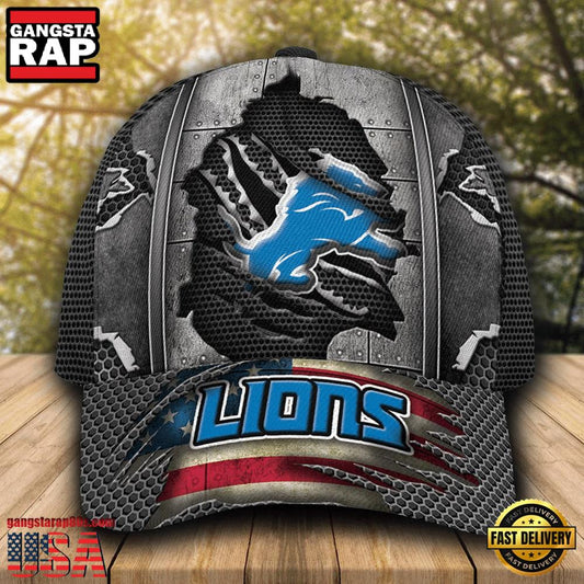 NFL Detroit Lions Football Team Logo Baseball Cap