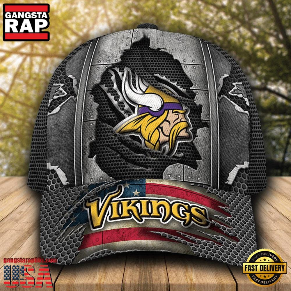 NFL Minnesota Vikings Football Team Logo Baseball Cap