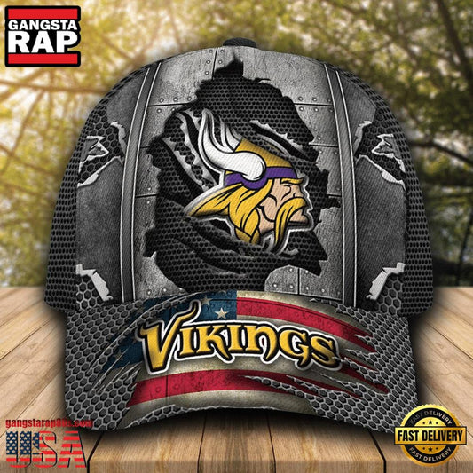 NFL Minnesota Vikings Football Team Logo Baseball Cap